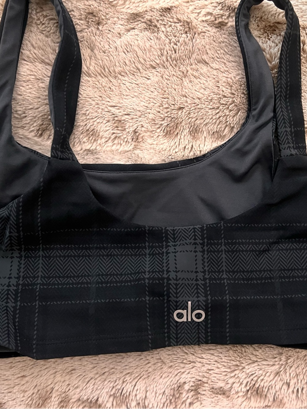 Black Plaid Stretch Bralette – Women Intimates & Sleepwear